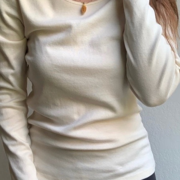 Banana Republic Large White Long Sleeve Shirt - Picture 6 of 9